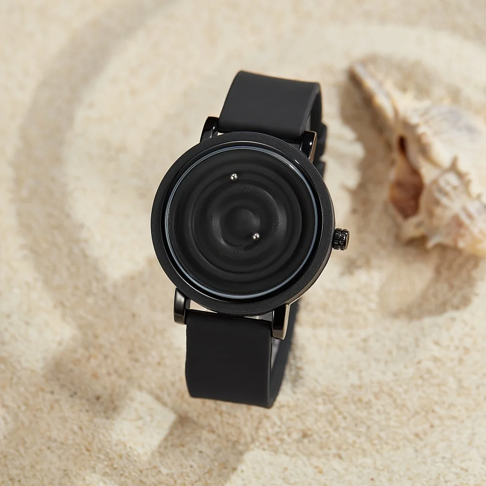 Personalized fashionable floating magnetic pointer free ball bearing creative simple waterproof quartz watch student women men - Image 3
