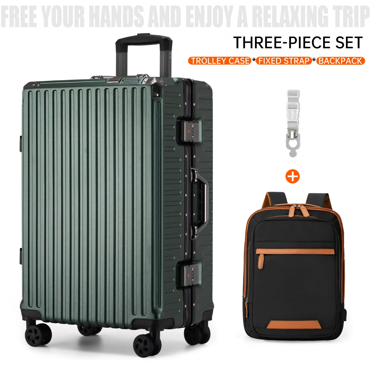Trolley Luggage 20 24 26 28" Aluminum Frame Rolling Luggage Case USB Travel Suitcase on Wheels Combination Lock Carry on Luggage - Image 16