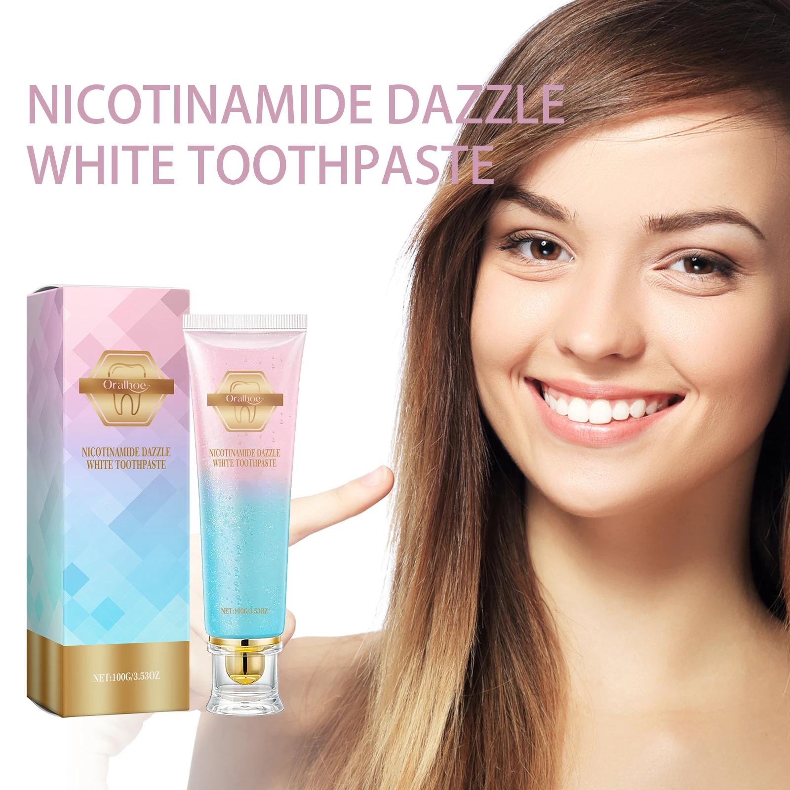 Niacinamide Whitening Toothpaste Reduce Dental Plaque Tartar Cleaning Stains Freshing Breath Remove Yellow Teeth Gum Oral Care - Image 3