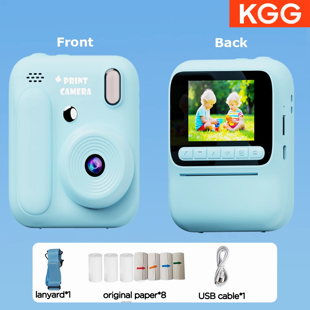 Color Printing Camera Kids Instant Camera 32GB 1080P Thermal Print Digital Camera Print Photo Video Games Music Children Gift - Image 11