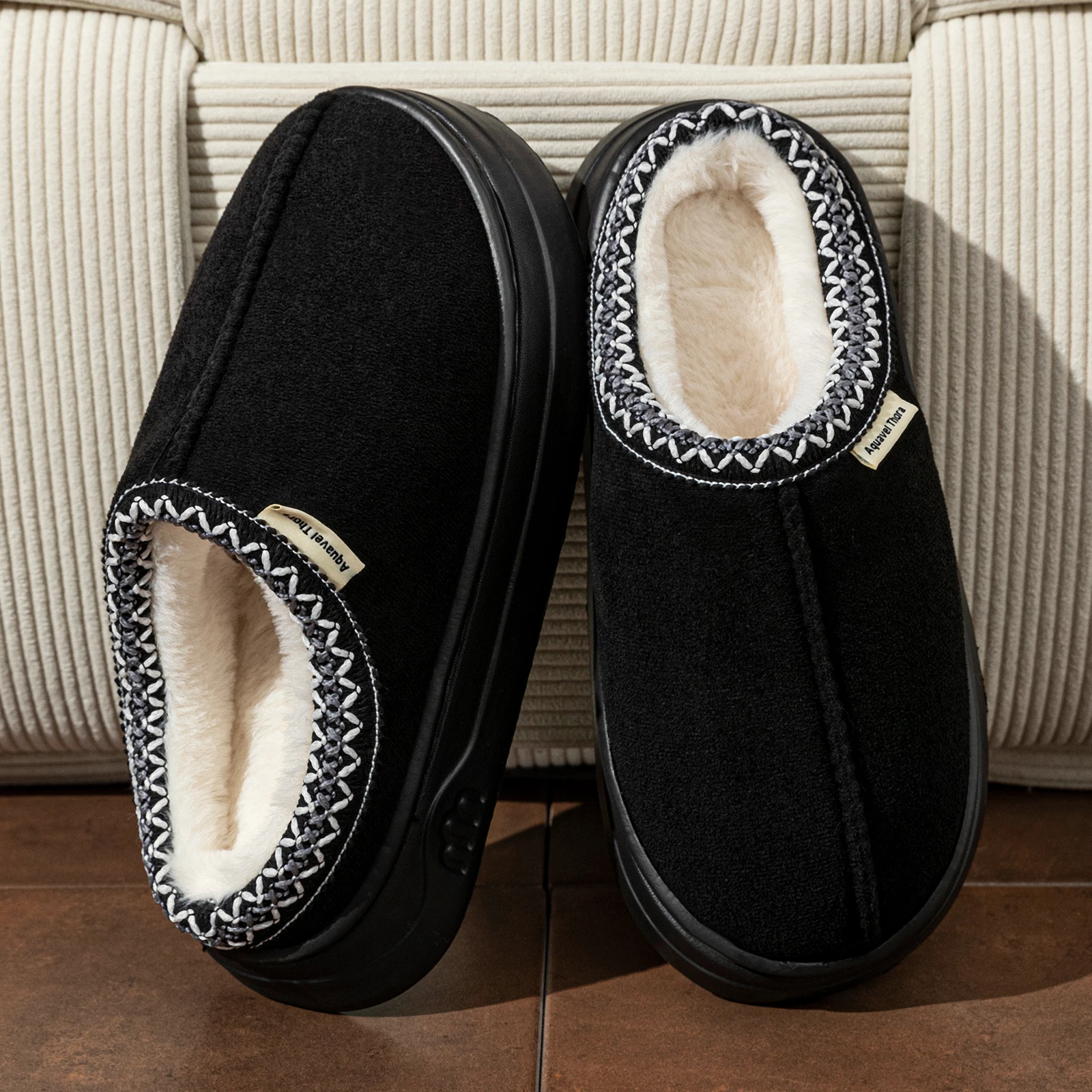 Winter Women's Slippers Boots Fashion Fuzzy Fur Anti-slip Soft Sole Outdoor Indoor Warm Comfort Men Plush Houseshoes Couple - Image 7