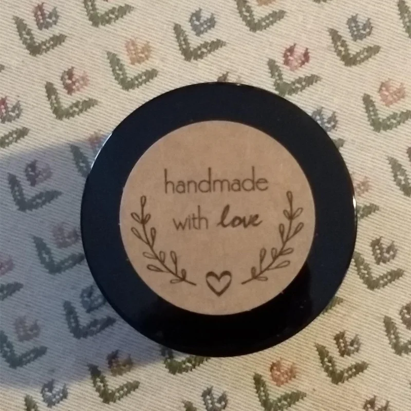 100-500pcs 1inch Vintage Kraft Paper Handmade With Love Stickers for Package Thank You Stationery Adhesive Labels Baking Seals - Image 5