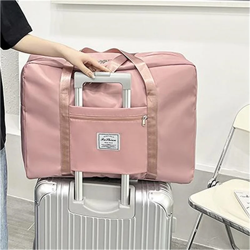 Large Capacity Folding Travel Bags Waterproof Luggage Tote Handbag Travel Duffle Bag Gym Yoga Storage Shoulder Bag For Women Men - Image 2