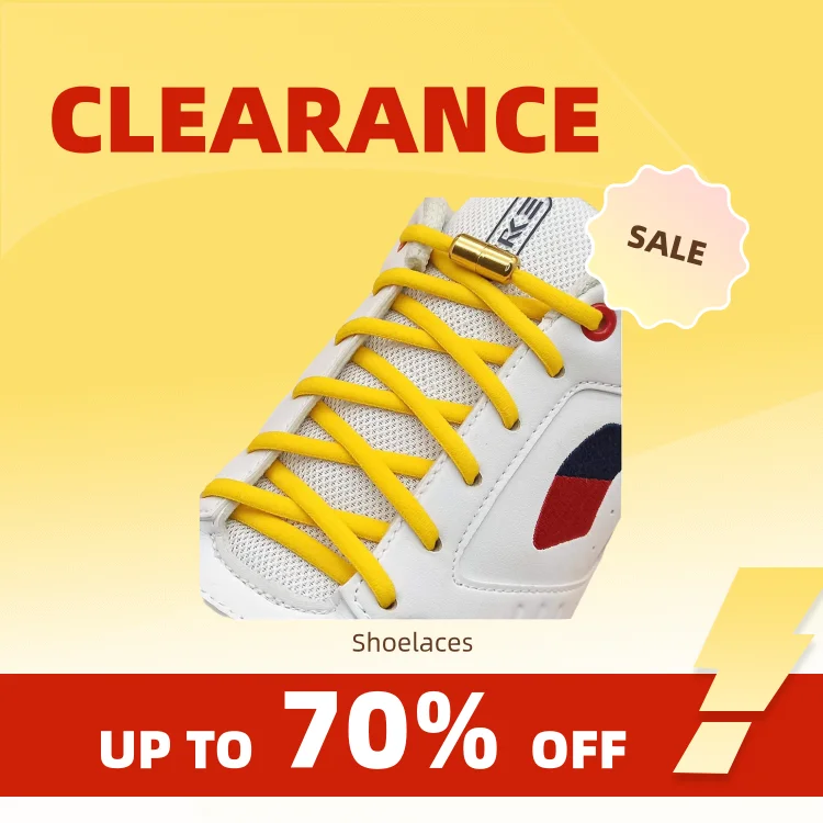 Clearance_21 Colors No Tie Shoelaces For Sneakers Elastic Shoe Laces Round Metal Lock Lazy Shoelace 1 Second quick on and off un