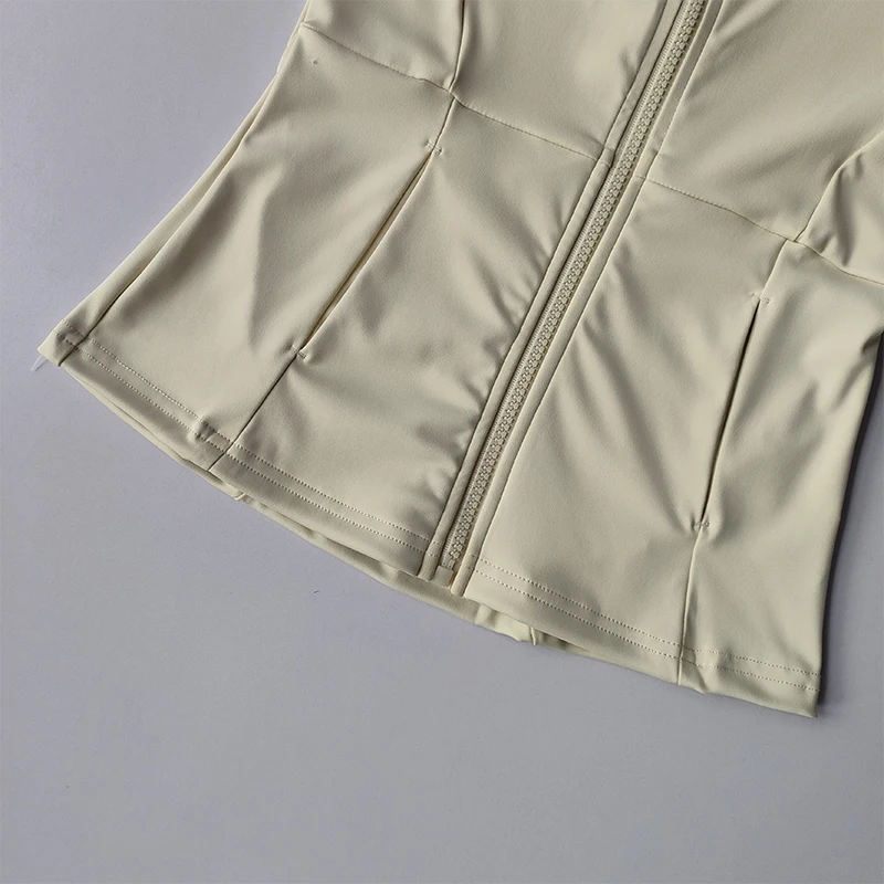 Women Sports Jacket Zip Fitness Yoga Shirt Workout Running Coats Warm Gym Long Sleeve Top Cardigan Slim Tight Jacket Activewear - Image 6