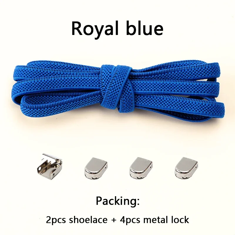 No Tie Shoe Laces Flat Elastic Shoelaces for Sneakers Tieless Shoelace Expand Shoestrings One Size Fits All Adult and Kids Shoes - Image 26