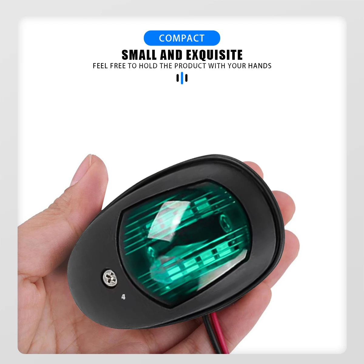 10-30V LED Navigation Light Signal Warning Waterproof Lamp Starboard Port Side Indicator For Marine Boat Yacht Truck Trailer Van - Image 4