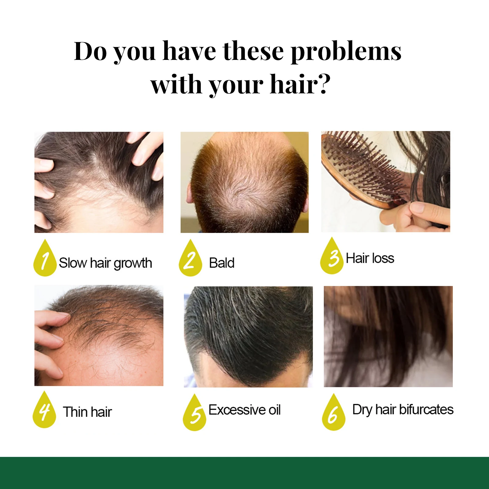 Ginger Care Hair Spray Hair Growth Essence Nourish Hair Roots Massag Scalp Repair Hair Quality Control Oil Hair Care Solution - Image 3