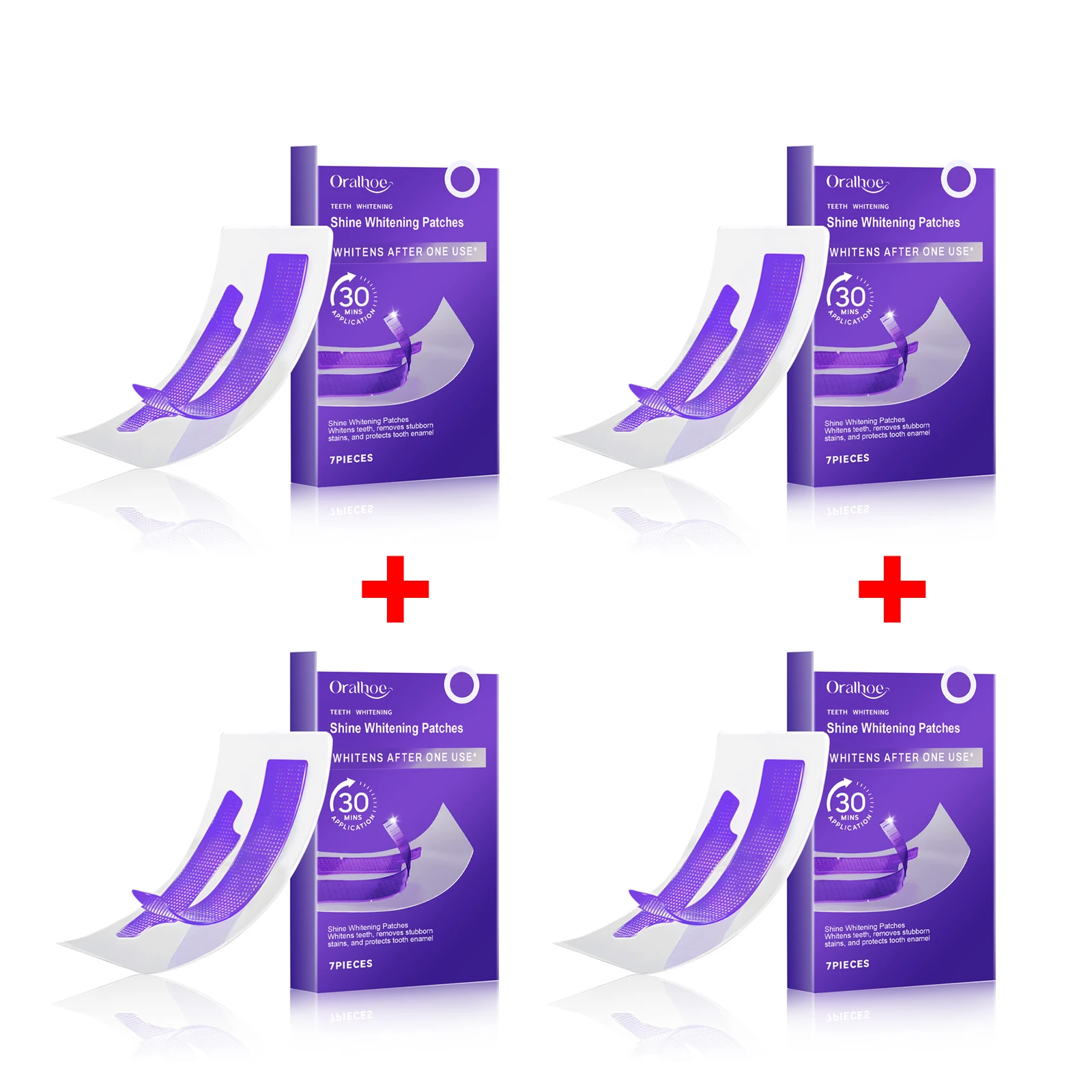 Purple Teeth Whitening Strips Brighten Tooth Remove Plaque Stain Cleaning Oral Hygiene Reduce Sensitivity Bleaching Dental Tools - Image 9