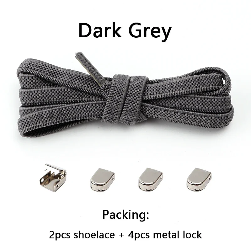 No Tie Shoe Laces Flat Elastic Shoelaces for Sneakers Tieless Shoelace Expand Shoestrings One Size Fits All Adult and Kids Shoes - Image 9