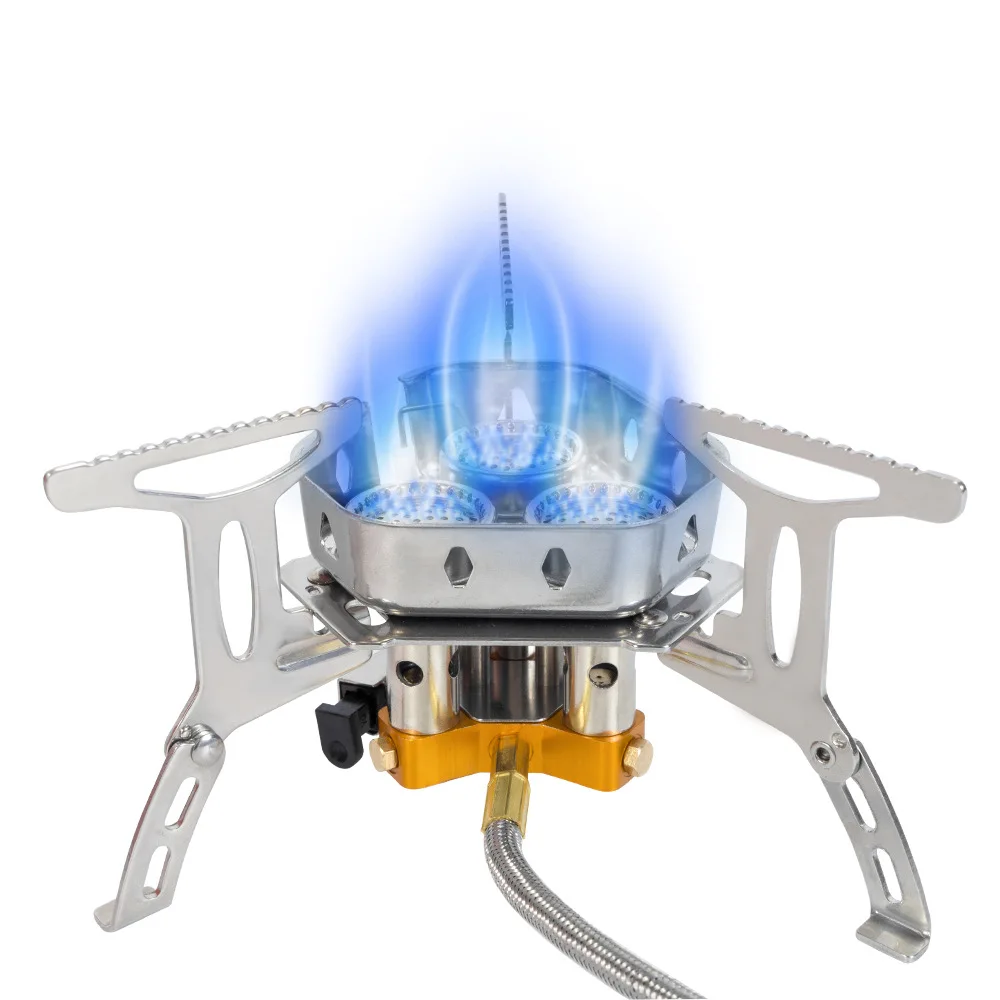 TARKA 3 Heads Gas Stove Tourist Camping Burners Folding Backpacking Furnace 5800W Outdoor Hiking Picnic BBQ Cooking Equipment - Image 6
