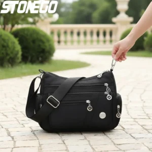 Fashion Women Waterproof Crossbody Bag Casual Single Shoulder Handbag Messenger Bag Oxford Material