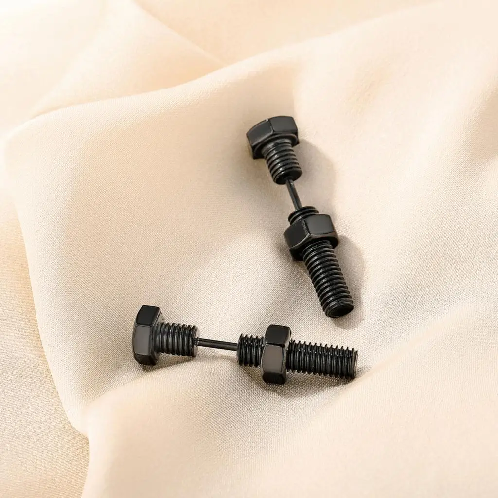 Kind Exquisite Fashion Earrings Screw Stud Earrings, Personalized Study Birthday Gift for Lovers - Image 4