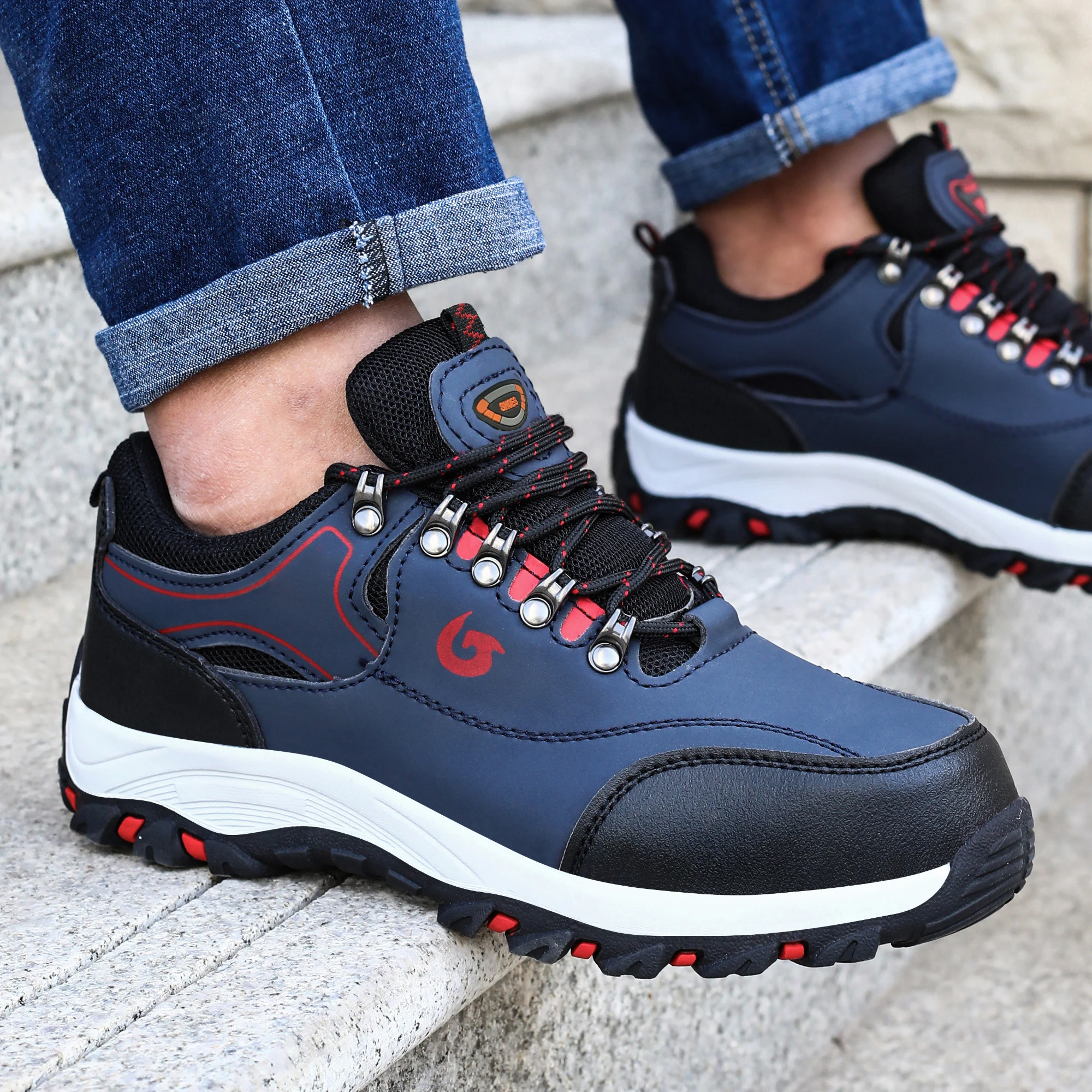 Fashion Women Lightweight Protective Safety Shoes Anti-Smash Anti-Puncture Work Shoes Women's Functional Shoes Mining Boots - Image 4