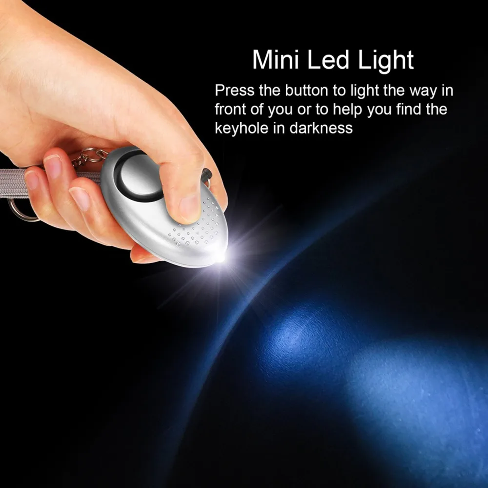 130dB Self Defense Alarm Anti-wolf Girl Child Women Security Protect Alert Personal Safety Scream Loud Emergency Alarm Keychain - Image 4