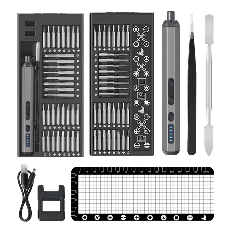 68 IN 1 Precision Electric Screwdriver Set 5 Levels Adjustable Comes Fill Light Professional Mobile Phone IPad Repair Tool - Image 7