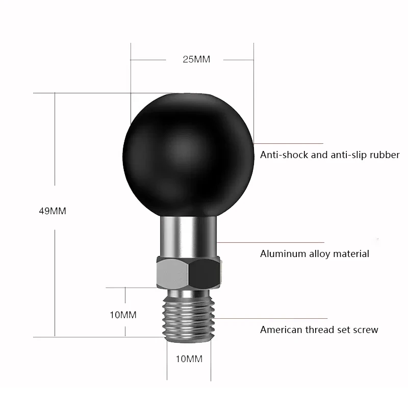 1 inch Ball Head Adapter Mount Base Motorcycle Handlebar Rearview Mirror Bracket for DJI GoPro Insta360 Action Camera Accessory - Image 18