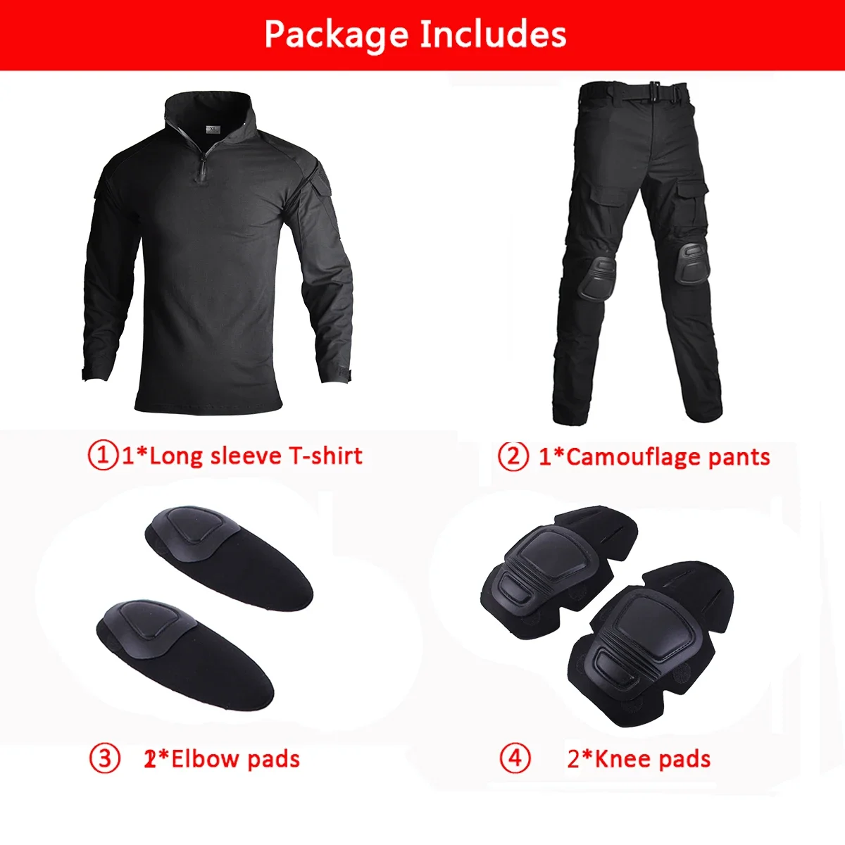 Camo Tactical Uniform Airsoft Ripstop Suit Multi Pocket Suits Hunting Pants Men Trainning Shirts Airsoft Paintball Clothes Sets - Image 12