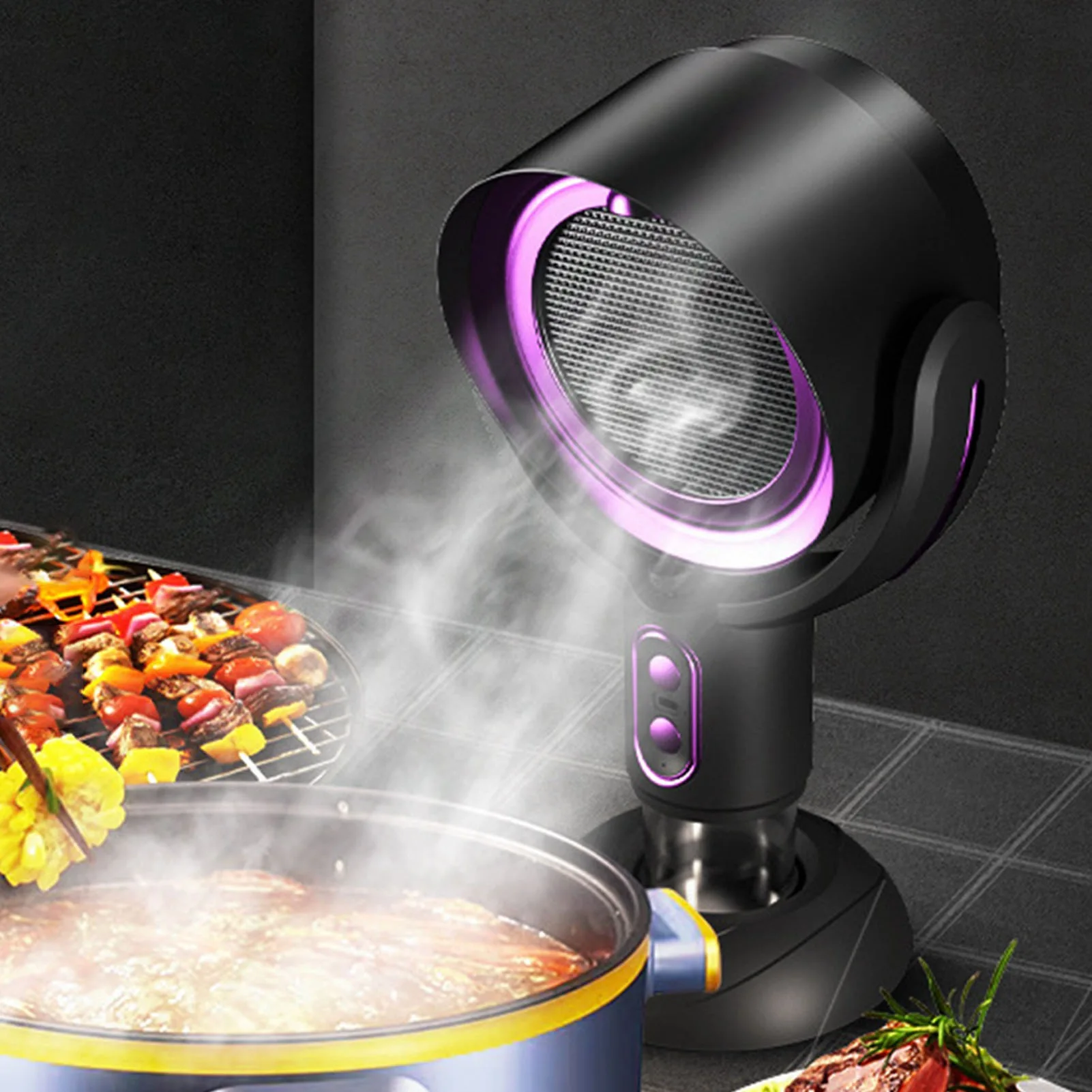 Desktop Range Hood 2 Speed USB Powered Portable Kitchen Exhaust Fan for Apartment 5V 8W Portable Exhaust Hood - Image 4