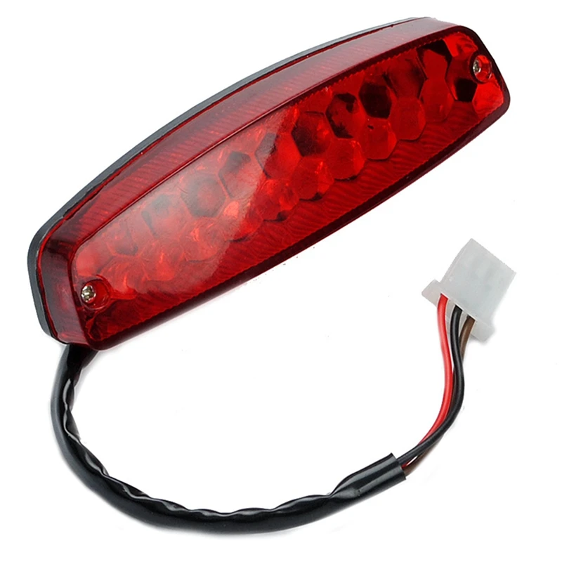 ATV 12V 3 Wire Brake Stop Light License Taillight Red for ATV Off Road Motorcycle Signal Lamp Accessories Car Lights - Image 6