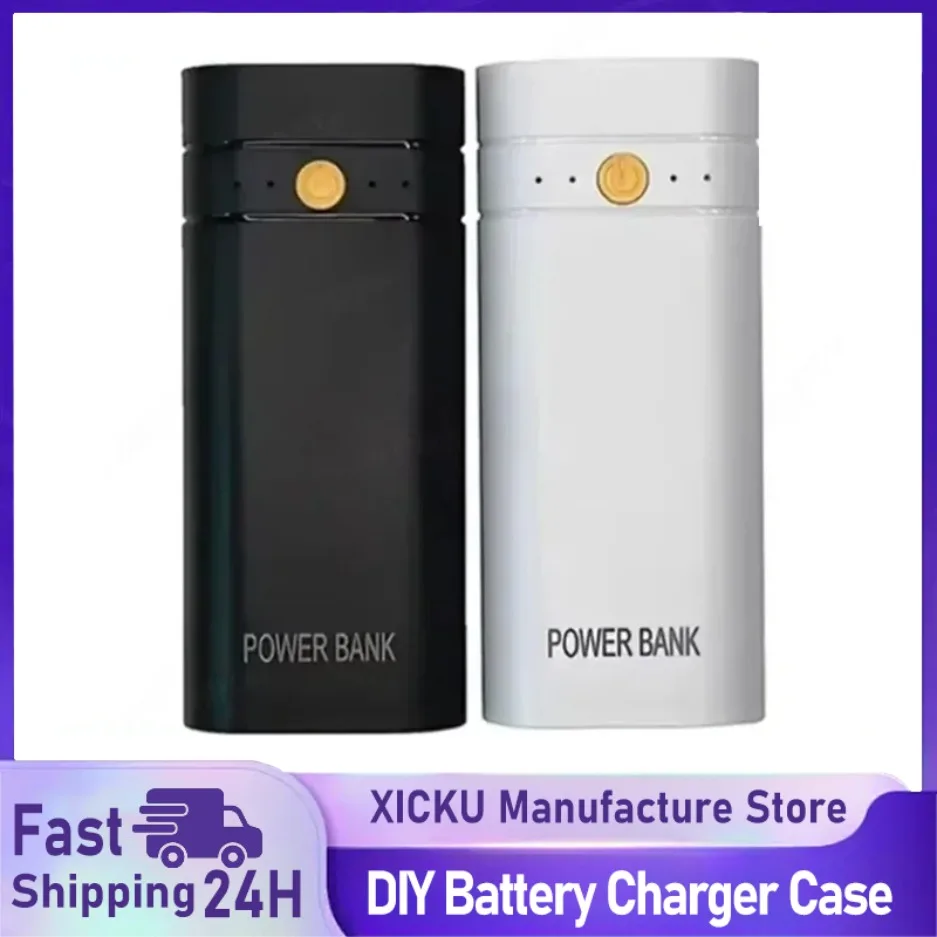 5V 2A 6000mAh 2X 18650 USB Type-C Battery Charger Case For Phone Electronic Charging DIY Not Including Batteries Power Bank Box