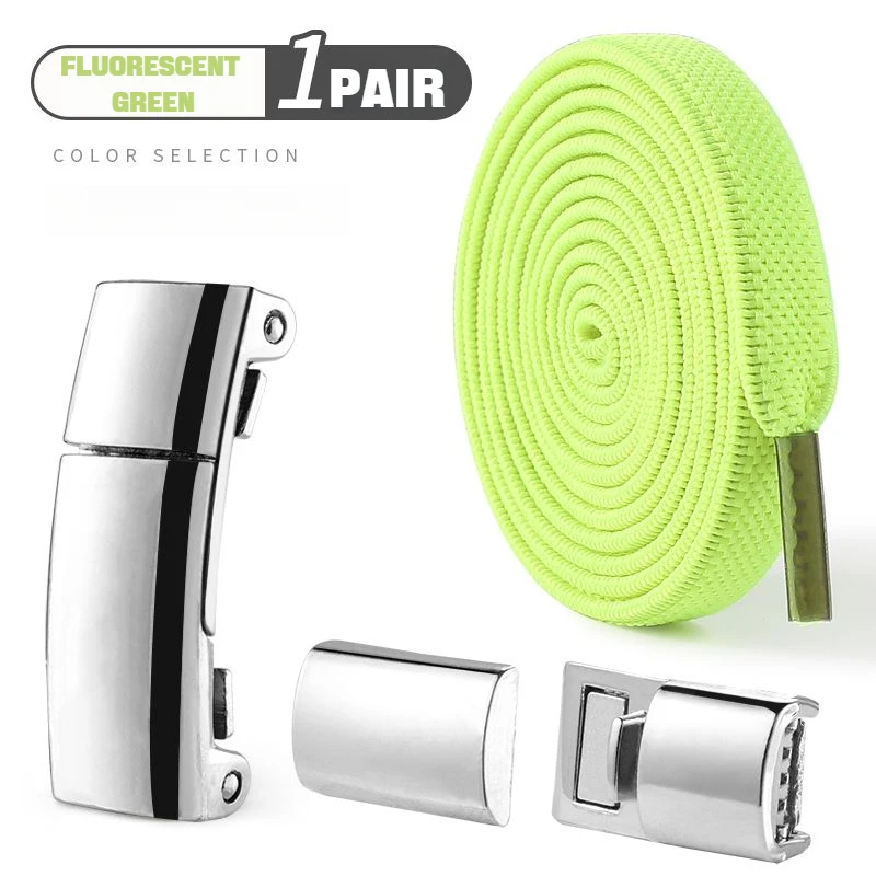 Elastic Laces Sneakers Boots Magnetic Lock Shoelaces without ties Flat No Tie Shoelace Rubber Bands for Shoes Accessories 1Pair - Image 20