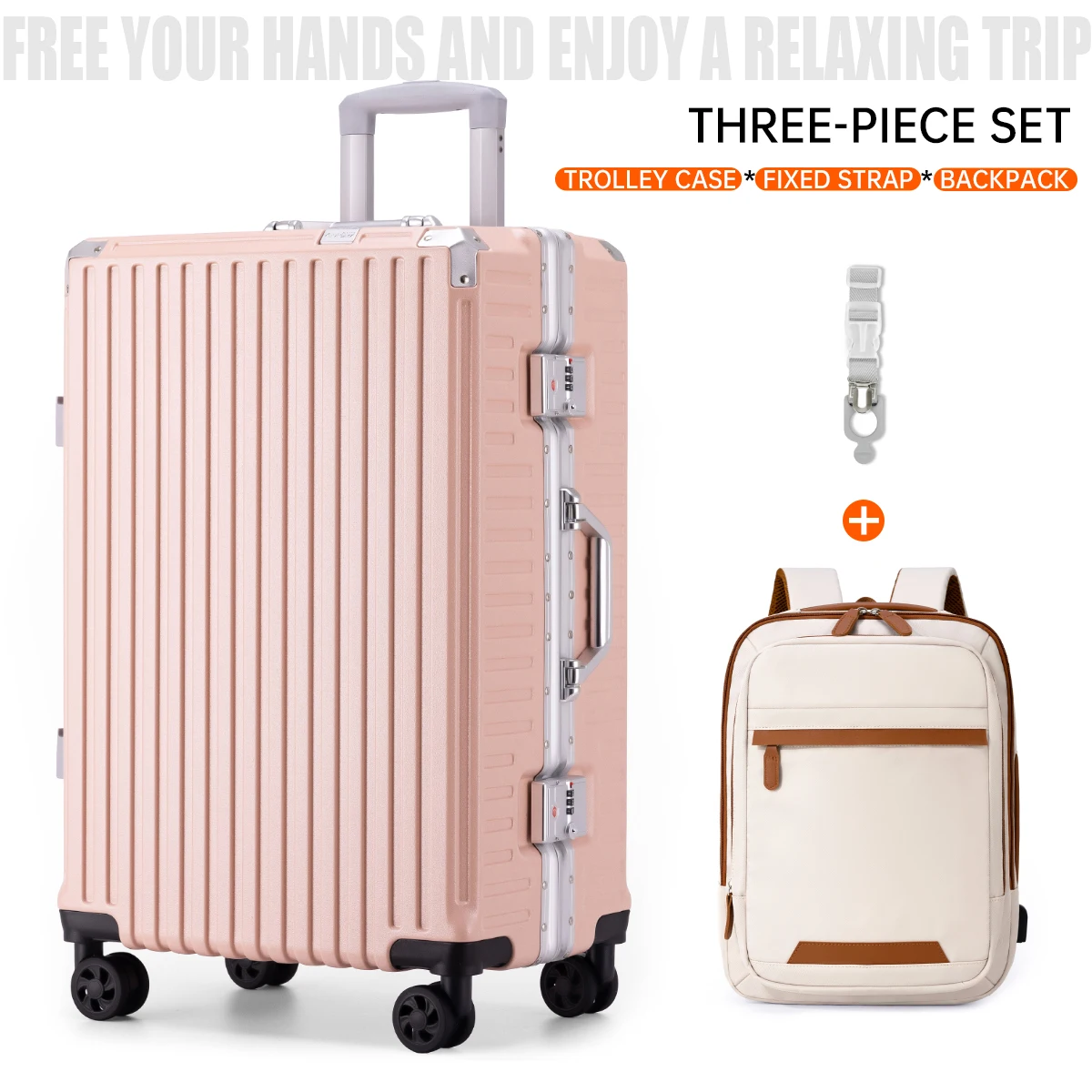 Trolley Luggage 20 24 26 28" Aluminum Frame Rolling Luggage Case USB Travel Suitcase on Wheels Combination Lock Carry on Luggage - Image 11