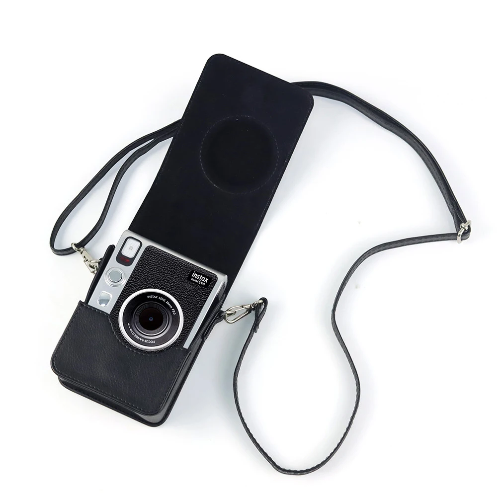 Camera Bag For Fujifilm Instax Mini EVO Instant Film Camera Case PU Leather Soft Silicone Cover Bag with Shoulder Strap - Image 4