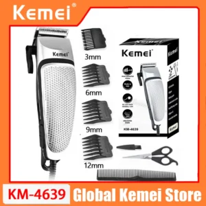 Kemei KM-4639 Electric Clipper Hair Clippers Professional Trimmer Household Low Noise Beard Machine Personal Care Haircut Tool