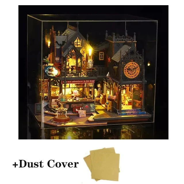2014 New DIY Big Doll House Wooden Case Miniature Furniture Dollhouse Toys for Children Birthday Gifts - Image 7