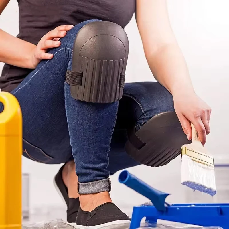 1pair Knee Protection Pad Tile Mud Workers Knee Paste Floor Brick Artifacts Moisture Thickening Brick Garden Manual Work Tools - Image 2