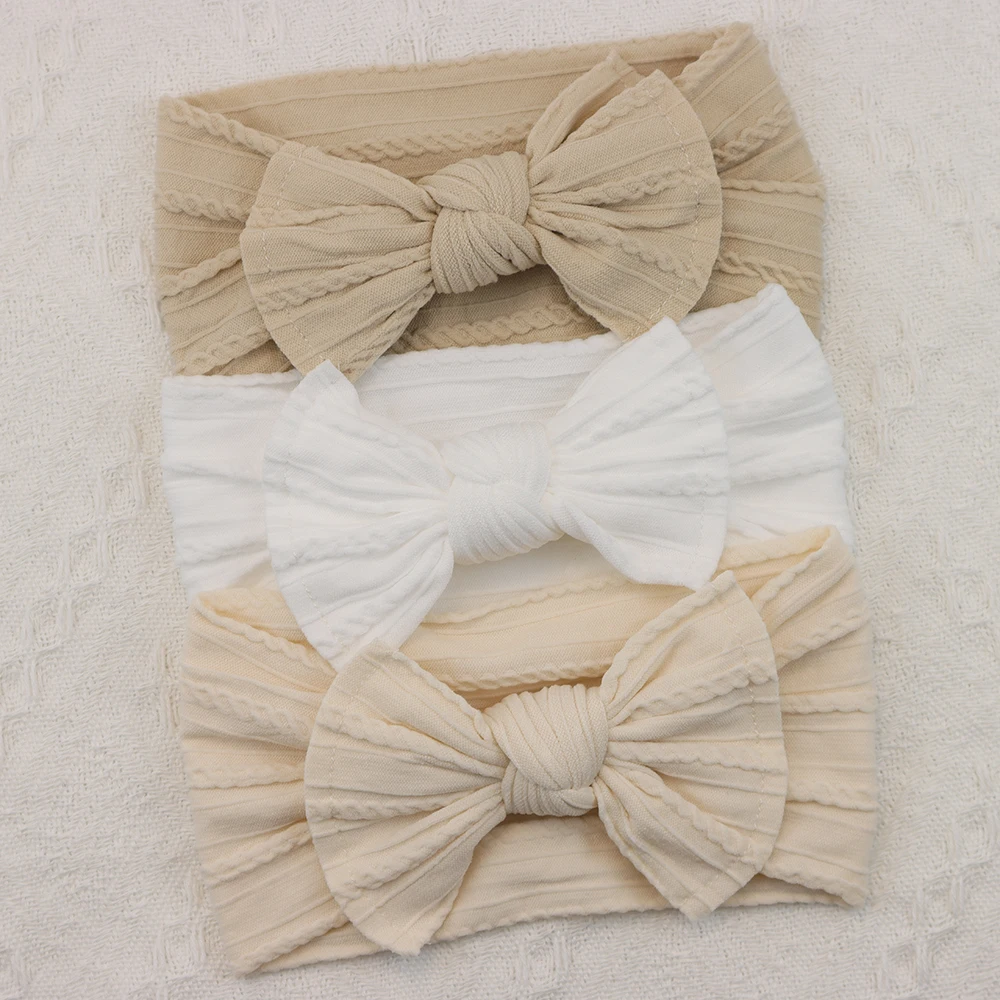 3Pcs/Set Baby Girl Headbands Lot Bows Baby Headband Newborn Gift Elastic Hair Bands Children Turban Kids Infant Hair Accessories - Image 8