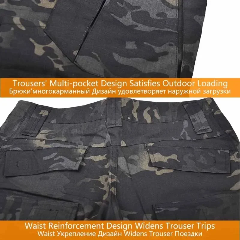 Camo Tactical Uniform Airsoft Ripstop Suit Multi Pocket Suits Hunting Pants Men Trainning Shirts Airsoft Paintball Clothes Sets - Image 6