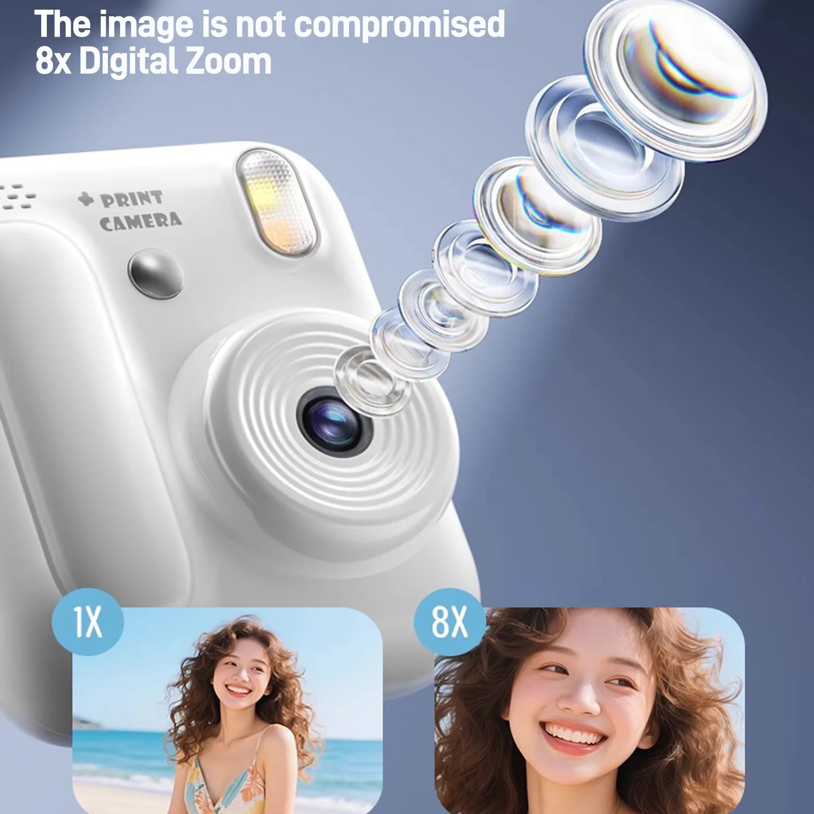 Color Printing Camera Kids Instant Camera 32GB 1080P Thermal Print Digital Camera Print Photo Video Games Music Children Gift - Image 5