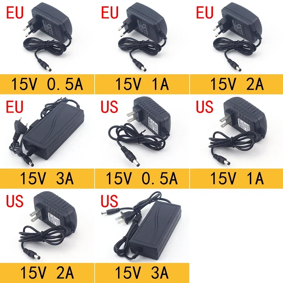 AC 110-240V DC 3V 5V 6V 9V 12V 15V 24V 0.5A 1A 2A 3A 5A 6A 8A Universal Power Adapter Supply Charger adapter Eu Us for LED light - Image 2