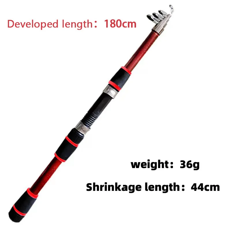 Fishing Pole Set Full Kits With Telescopic Fishing Rod And Spinning Reel Baits Hooks Travel Pole Set - Image 2