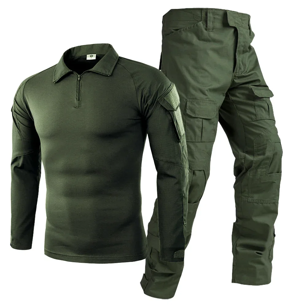 Camo Tactical Uniform Airsoft Ripstop Suit Multi Pocket Suits Hunting Pants Men Trainning Shirts Airsoft Paintball Clothes Sets - Image 18