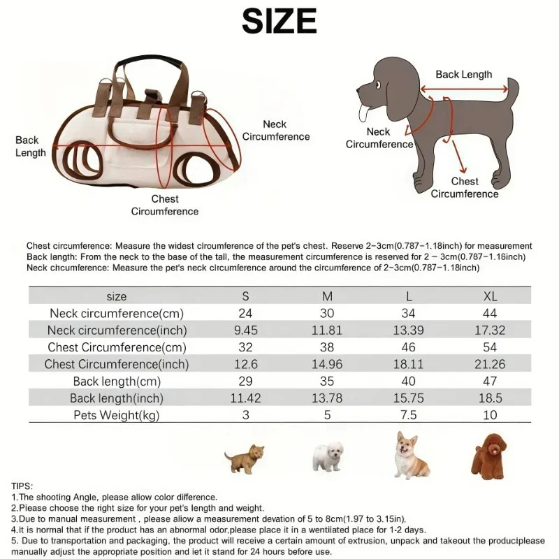 Small Dog Lift Harness Backpack Sling Carrier with Handle Leash Pet Carrying Box for Outdoor Walking Cats Supplies - Image 6