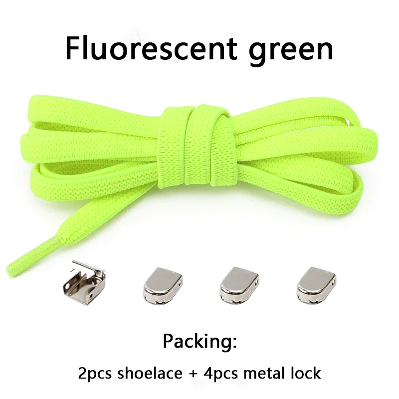 No Tie Shoe Laces Flat Elastic Shoelaces for Sneakers Tieless Shoelace Expand Shoestrings One Size Fits All Adult and Kids Shoes - Image 29