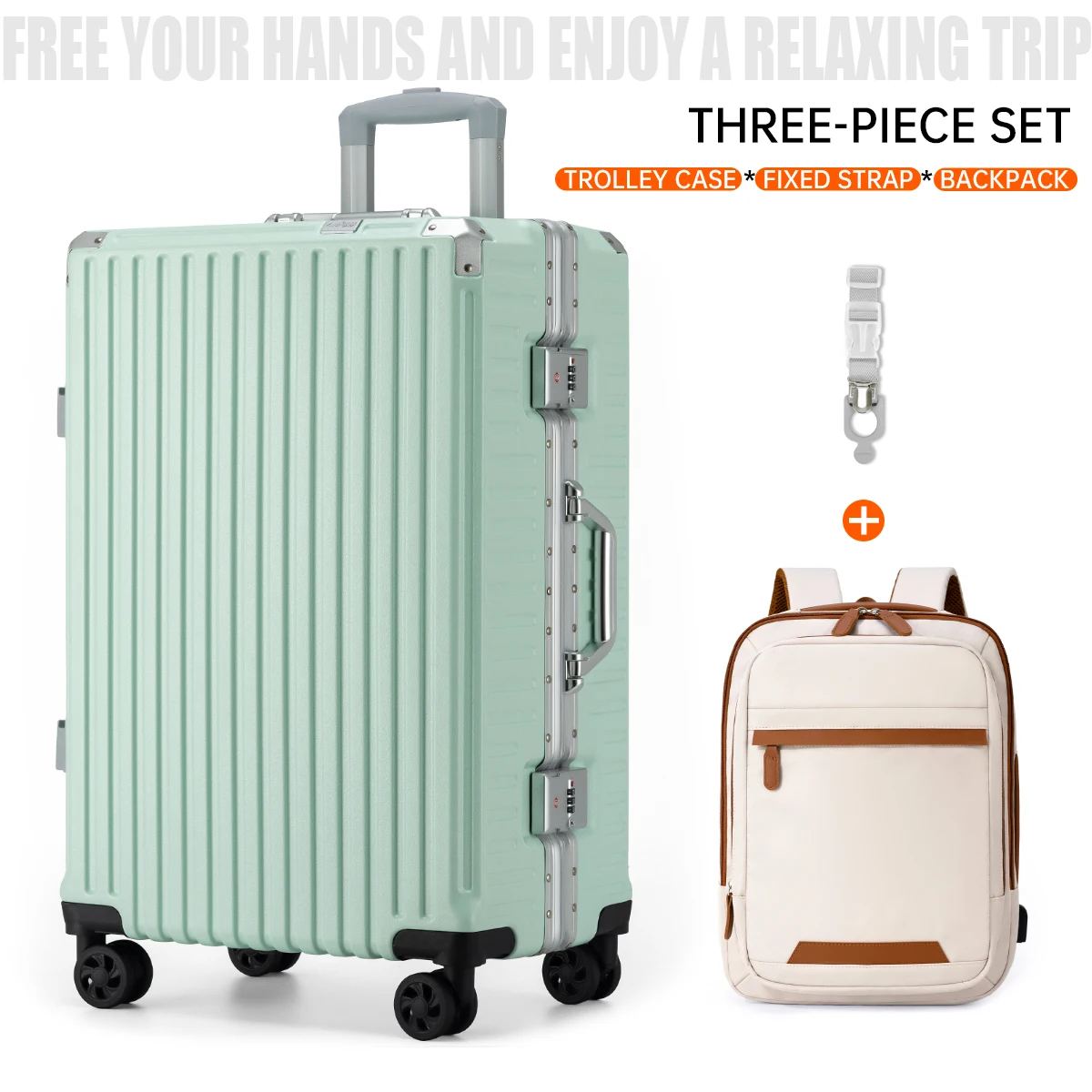Trolley Luggage 20 24 26 28" Aluminum Frame Rolling Luggage Case USB Travel Suitcase on Wheels Combination Lock Carry on Luggage - Image 24