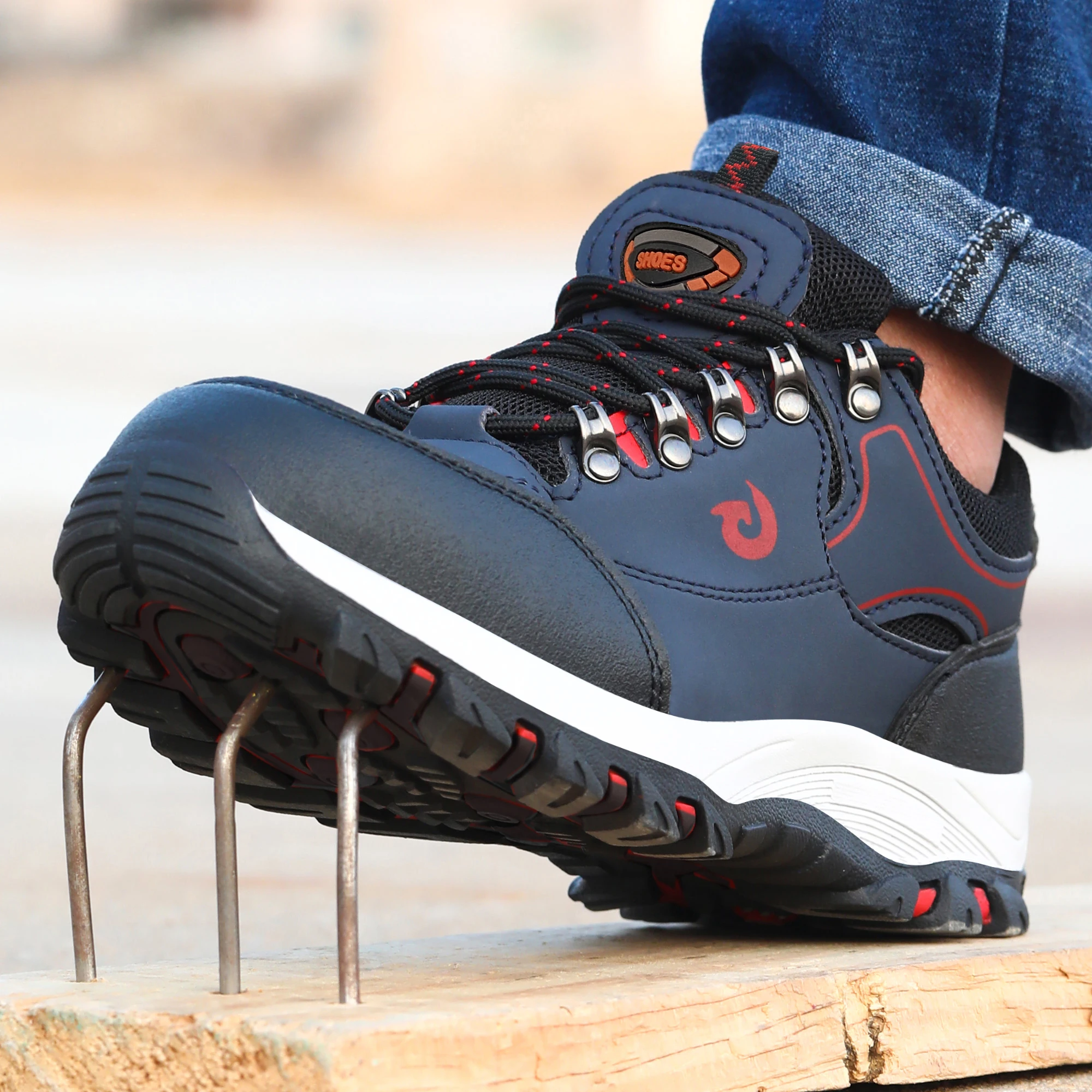 Fashion Women Lightweight Protective Safety Shoes Anti-Smash Anti-Puncture Work Shoes Women's Functional Shoes Mining Boots - Image 3