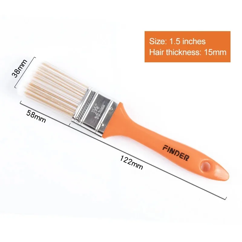 Home Improvement Wall Paint Brush PET Soft Bristle Durable Cleaning Brush ABS Handle Home Decoration Oil Painting Brush Tools - Image 7