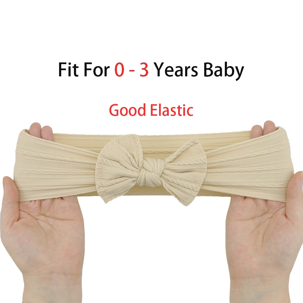3Pcs/Set Baby Girl Headbands Lot Bows Baby Headband Newborn Gift Elastic Hair Bands Children Turban Kids Infant Hair Accessories - Image 4