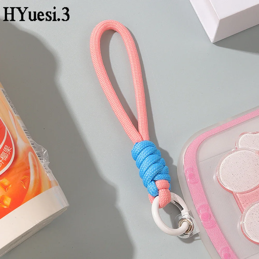 Colorful Braided Lanyard Keychain Unisex Anti-Lost Wrist Strap Paracord With Key Ring For Phone Camera U Disk Bottle Accessories - Image 4
