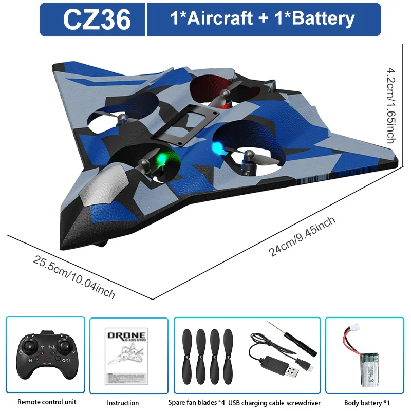 RC Aircraft EPP Foam Stunt Glider Electric Fighter Remote Control Airplane Fall Resistant Plane Toys for Boys Kids CZ01 CZ63 - Image 10