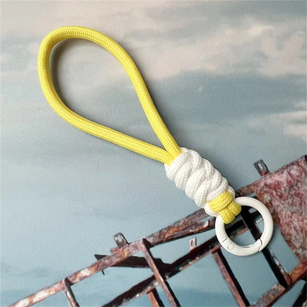 Colorful Braided Lanyard Keychain Unisex Anti-Lost Wrist Strap Paracord With Key Ring For Phone Camera U Disk Bottle Accessories - Image 18