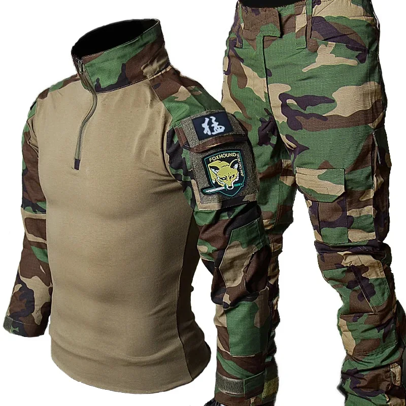 Camo Tactical Uniform Airsoft Ripstop Suit Multi Pocket Suits Hunting Pants Men Trainning Shirts Airsoft Paintball Clothes Sets - Image 20