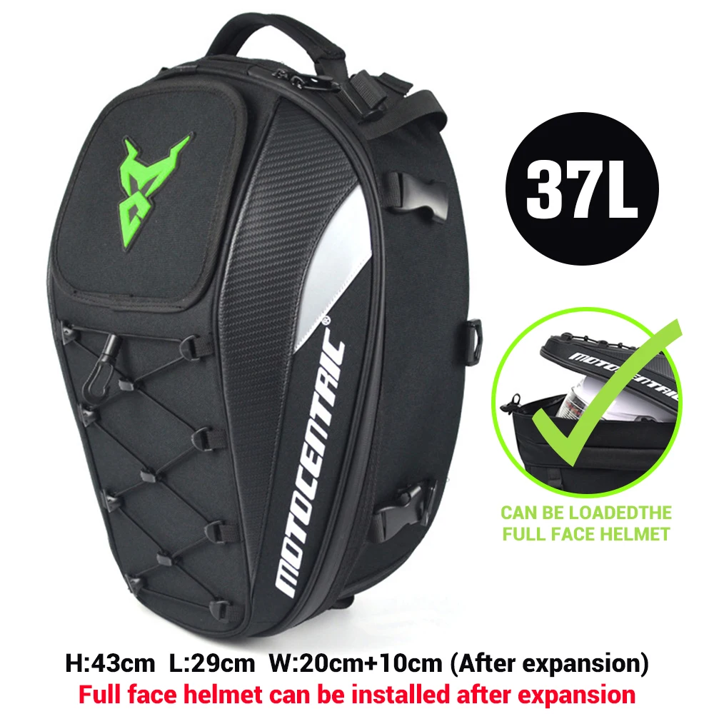 Motocentric Waterproof Motorcycle Tail Bag Multifunction Motorcycle Rear Seat Bag High Capacity Motorcycle Bag Rider Backpack - Image 9