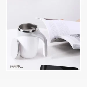 Lazy Coffee Stirring Cup Auto Stirring Cup Magnetic Rotating Electric Milk Cup Mark Cup 304 Stainless Steel