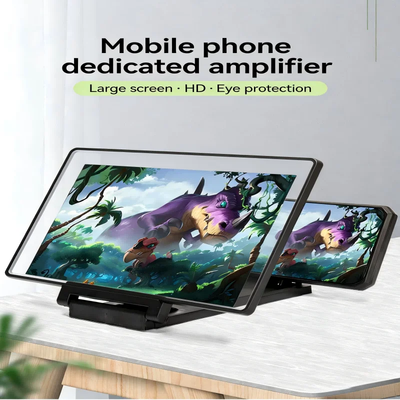 3D HD Mobile Phone Screen Amplifier Stand - Video Magnifier Enlarged Screen Holder for Enhanced Movie Watching Experience - Image 2